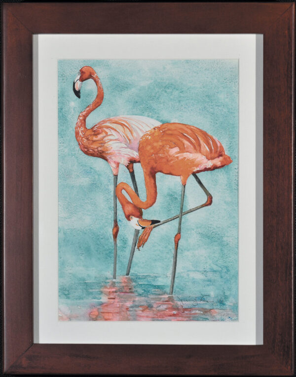 Fais - Flamingo Toes Framed